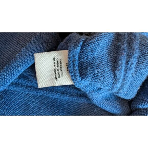 Derek Lam 10 Crosby Military Blue V-Neck Pullover Wool Sweater Size XS Org. $395 - Picture 7 of 7